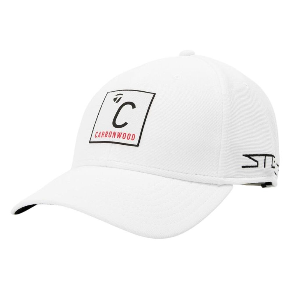 TaylorMade Mens Driver Logo Baseball Cap / White